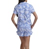 image:imageSplendid Womens Short Sleeve Notch Top and Boxer Short Pajama SetHydrangea Floral