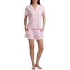 image:imageSplendid Womens Short Sleeve Notch Top and Boxer Short Pajama SetStrabs and Stripes