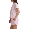 image:imageSplendid Womens Short Sleeve Notch Top and Boxer Short Pajama SetStrabs and Stripes