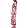 image:imageSplendid Womens Short Sleeve Notch Top and Cropped Pant Pajama SetBright Pop Floral
