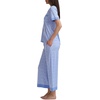 image:imageSplendid Womens Short Sleeve Notch Top and Cropped Pant Pajama SetDaisy Geo