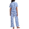 image:imageSplendid Womens Short Sleeve Notch Top and Cropped Pant Pajama SetHydrangea Floral