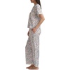 image:imageSplendid Womens Short Sleeve Notch Top and Cropped Pant Pajama SetPansy Ditsy