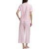 image:imageSplendid Womens Short Sleeve Notch Top and Cropped Pant Pajama SetStrabs and Stripes