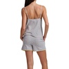 image:imageSplendid Womens Tank Top and Boxer Short Pajama SetGrey Floral Toss