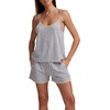image:imageSplendid Womens Tank Top and Boxer Short Pajama SetGrey Floral Toss