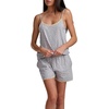 image:imageSplendid Womens Tank Top and Boxer Short Pajama SetGrey Floral Toss