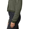 image:imageSplendid Womens Amber Stripe Crop CardiganGreen SprucePale Oak