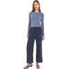 image:imageSplendid Womens Angie Crop Wide Leg PantNavy