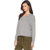 image:imageSplendid Womens Long Sleeve Crewneck Pullover SweaterHeather Grey