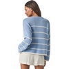 image:imageSplendid Womens Maris Stripe Pullover SweaterSteel BlueWhite
