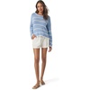 image:imageSplendid Womens Maris Stripe Pullover SweaterSteel BlueWhite