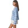 image:imageSplendid Womens Maris Stripe Pullover SweaterSteel BlueWhite