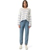 image:imageSplendid Womens Maris Stripe Pullover SweaterWhitePersian Jewel