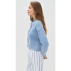 image:imageSplendid Womens Roxie Lace Up SweaterSteel Blue Marl