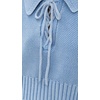 image:imageSplendid Womens Roxie Lace Up SweaterSteel Blue Marl