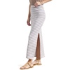 image:imageSplendid Womens Terry Midi SkirtWickerWhite Stripe