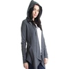 image:imageSplendid Womens Thermal Wrap Hooded CardiganCharcoal