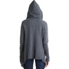 image:imageSplendid Womens Thermal Wrap Hooded CardiganCharcoal