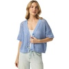 image:imageSplendid Womens Nova Pointelle CardiganSteel Blue