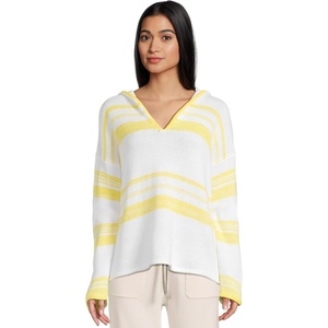 image:imageSplendid Womens Blondie Relaxed Fit Hooded SweaterWhiteButtercup