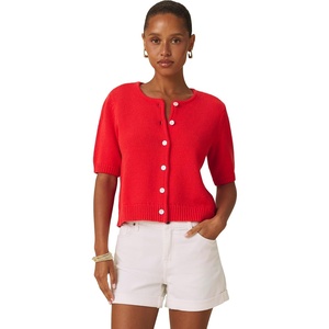 image:imageSplendid Womens Short Sleeve Cardi SweaterPoppy Red