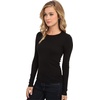 image:imageSplendid 1x1 Rib Classic Long Sleeve Crew Neck TeeBlack