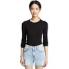 image:imageSplendid 1x1 Rib Classic Long Sleeve Crew Neck TeeBlack