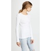 image:imageSplendid 1x1 Rib Classic Long Sleeve Crew Neck TeeWhite