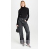 image:imageSplendid Womens 1x1 Rib Classic Long Sleeve Turtleneck TopBlack