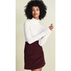 image:imageSplendid Womens 1x1 Rib Classic Long Sleeve Turtleneck TopWhite