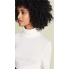 image:imageSplendid Womens 1x1 Rib Classic Long Sleeve Turtleneck TopWhite