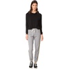 image:imageSplendid Womens Brushed SweatpantsGrey  Yellow Stripe