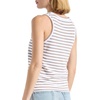 image:imageSplendid Womens Crop Tank TopWickerWhite Stripe