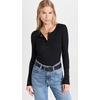 image:imageSplendid Womens Forever Thermal HenleyBlack