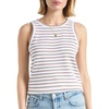 image:imageSplendid Womens Crop Tank TopWickerWhite Stripe