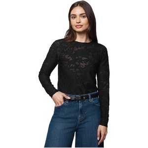 image:imageSplendid Cecelia Floral Long Sleeve TeeBlack
