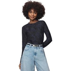 image:imageSplendid Cecelia Floral Long Sleeve TeeIce Navy