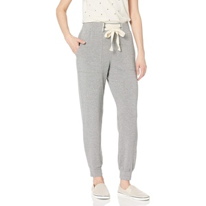 image:imageSplendid Womens Brushed SweatpantsHeather GreyWhite