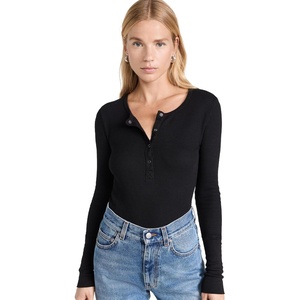 image:imageSplendid Womens Forever Thermal HenleyBlack