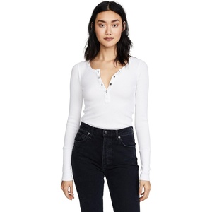 image:imageSplendid Womens Forever Thermal HenleyWhite