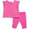 image:imageSplendid Baby Girls Bellflower Ruffle Sleeveless Shirt and Pant Legging 2piece SetDusty Rose