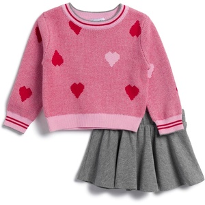 image:imageSplendid Baby Girls Candy Heart Sweater SetPink Multi