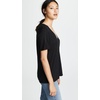image:imageSplendid Womens Cotton Modal Slub V TeeBlack