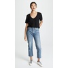 image:imageSplendid Womens Cotton Modal Slub V TeeBlack