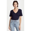 image:imageSplendid Womens Cotton Modal Slub V TeeNavy Blue