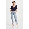 image:imageSplendid Womens Cotton Modal Slub V TeeNavy Blue