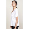 image:imageSplendid Womens Cotton Modal Slub V TeeWhite