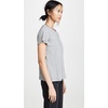image:imageSplendid Zoe Short Sleeve Cotton Modal Slub Crew NeckDark Heather Grey