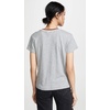 image:imageSplendid Zoe Short Sleeve Cotton Modal Slub Crew NeckDark Heather Grey